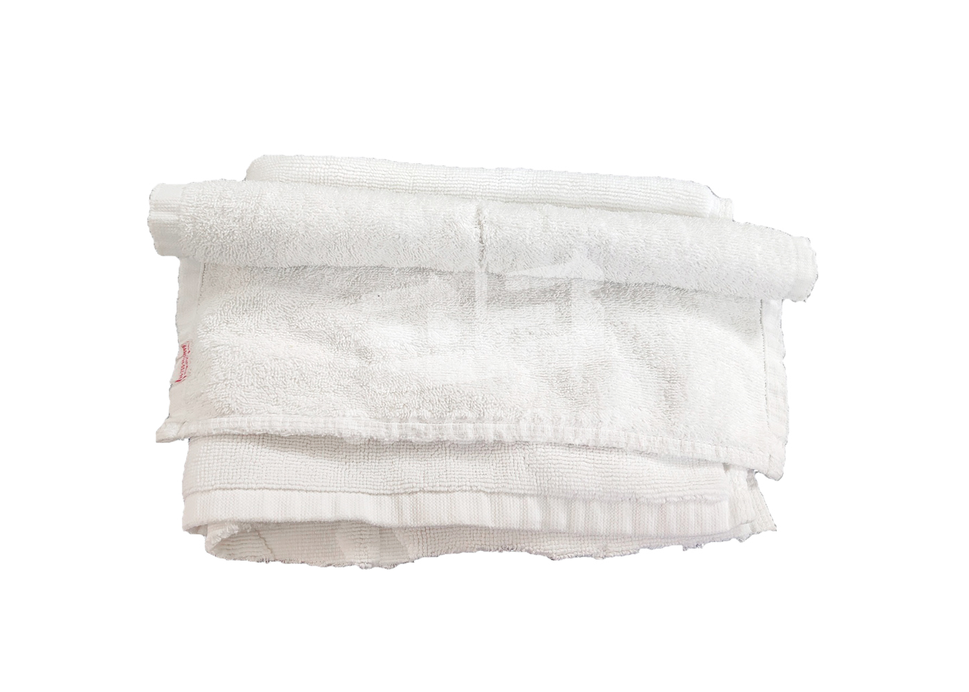 白色毛巾类抹布 - 白色裁剪浴巾混合