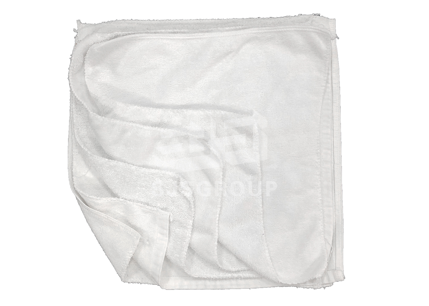 白色毛巾类抹布 - 拷边小方巾